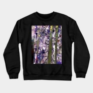 Birches At Dusk Crewneck Sweatshirt